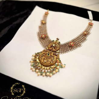 Rajyalakshmi Antique Lakshmi Haar