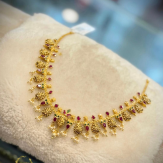 Kaveri Mini Lakshmi Kasu Necklace